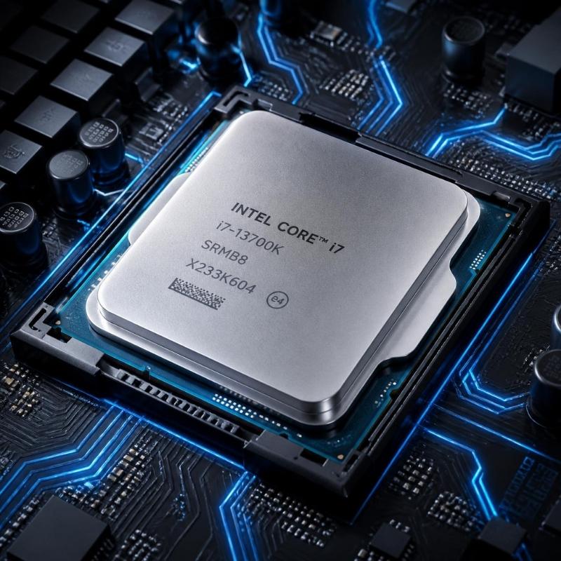 AMD Ryzen desktop processor chip installed on a high-speed motherboard socket.