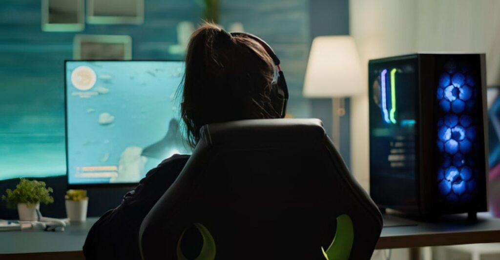 A modest, practical pure budget gaming PC setup designed for entry-level 1080p gaming.